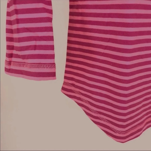 NWOT Pink/Raspberry Striped Shirt Top S - Picture 5 of 7